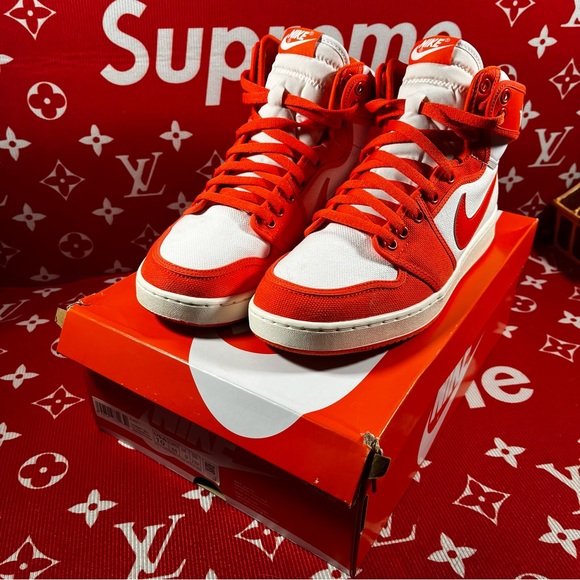 🔥🔥nike jordan 1 KO syracuse rush orange high tops size 10M - Picture 2 of 7